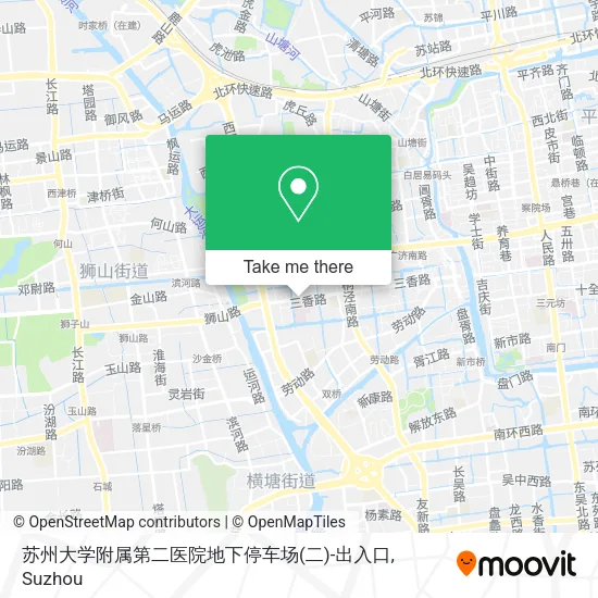 苏州大学附属第二医院地下停车场(二)-出入口 map