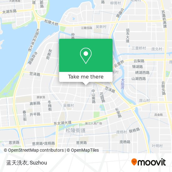 蓝天洗衣 map