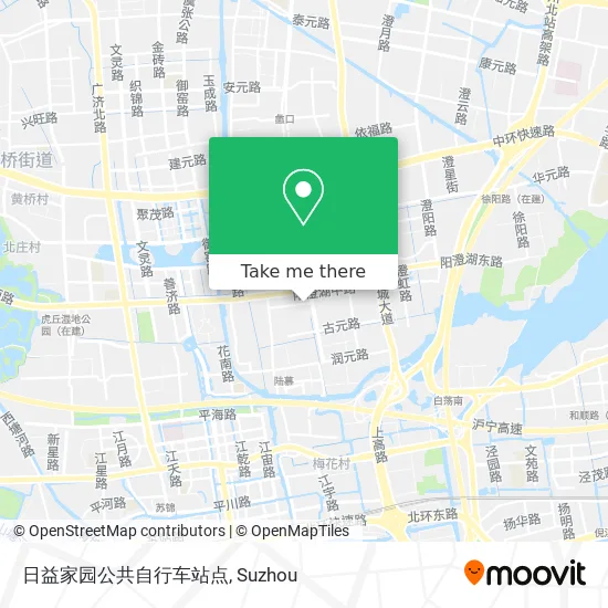 日益家园公共自行车站点 map