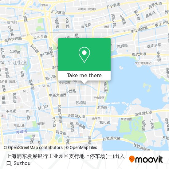 上海浦东发展银行工业园区支行地上停车场(一)出入口 map