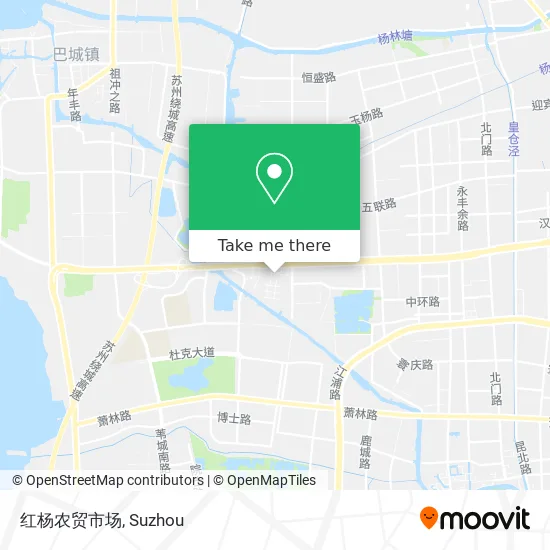 红杨农贸市场 map