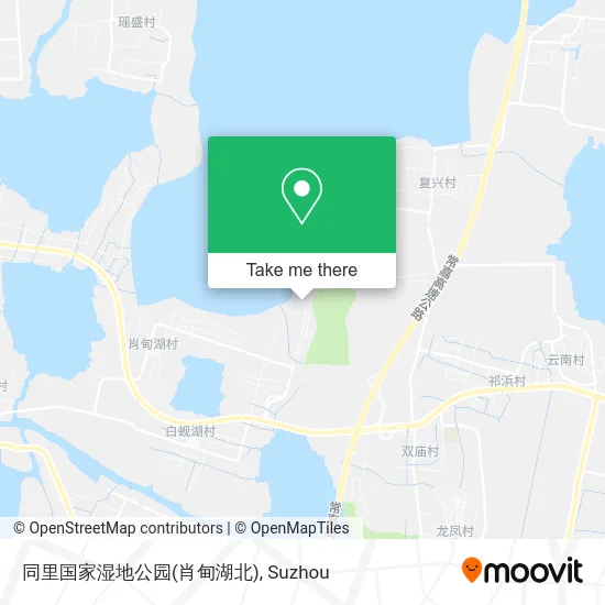 同里国家湿地公园(肖甸湖北) map