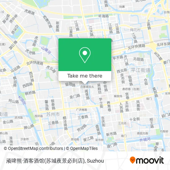 顽啤熊·酒客酒馆(苏城夜景必到店) map
