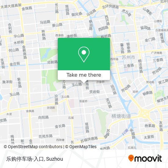 乐购停车场-入口 map