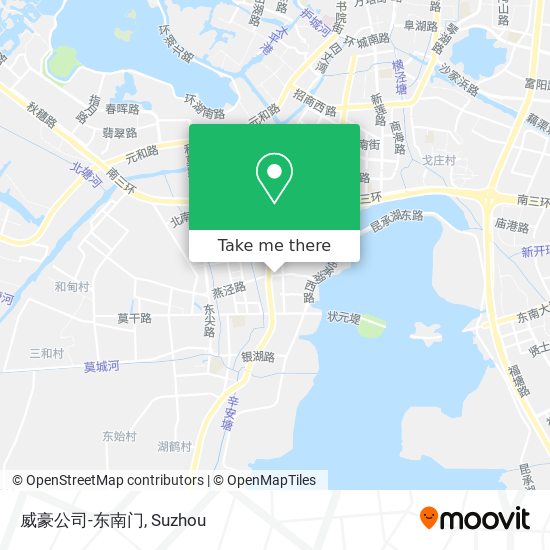 威豪公司-东南门 map