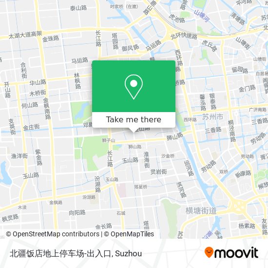 北疆饭店地上停车场-出入口 map