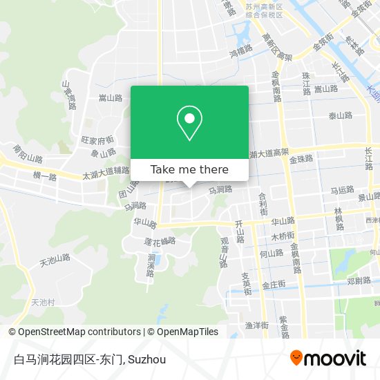 白马涧花园四区-东门 map