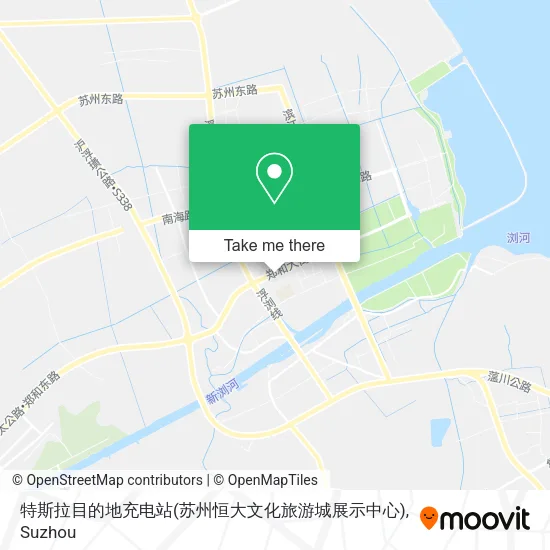 特斯拉目的地充电站(苏州恒大文化旅游城展示中心) map