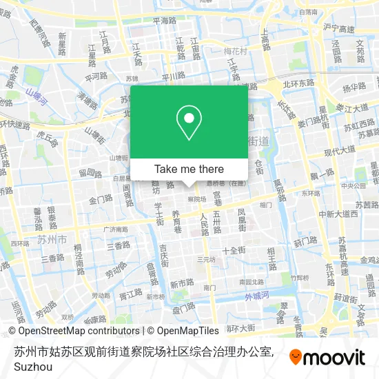苏州市姑苏区观前街道察院场社区综合治理办公室 map