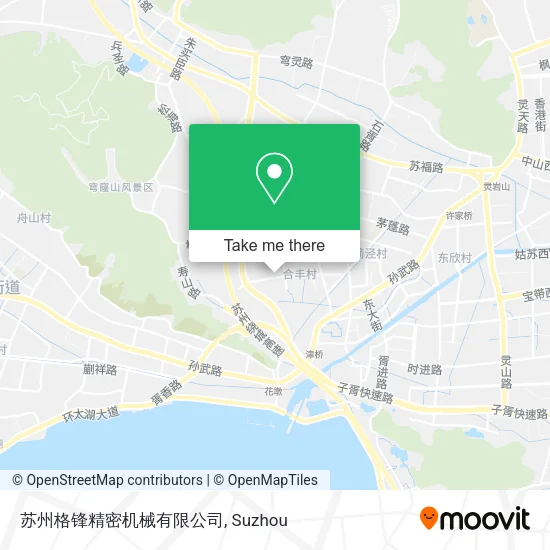 苏州格锋精密机械有限公司 map