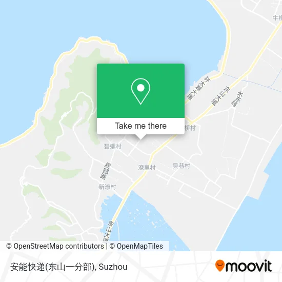 安能快递(东山一分部) map