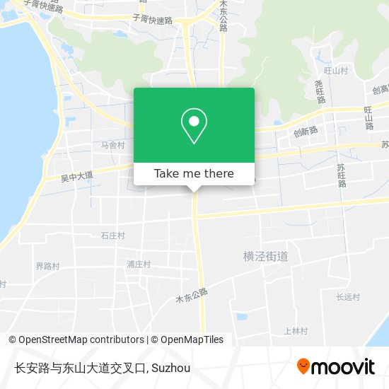 长安路与东山大道交叉口 map