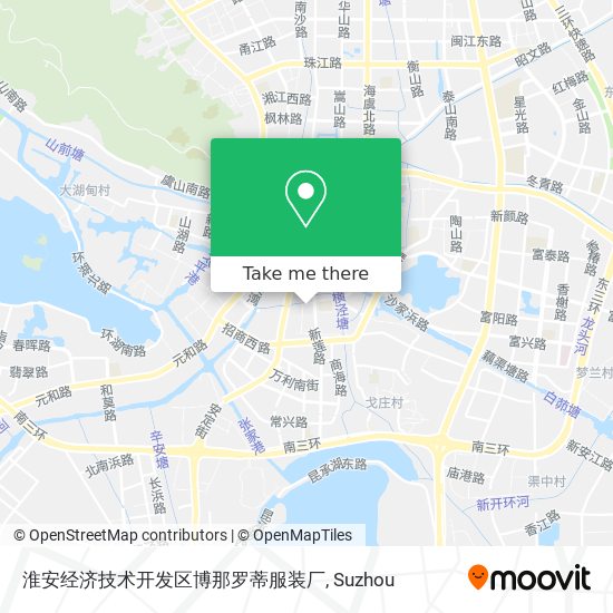 淮安经济技术开发区博那罗蒂服装厂 map