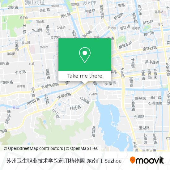 苏州卫生职业技术学院药用植物园-东南门 map