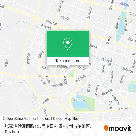 张家港沙洲西路153号麦田外贸+苏州市沧浪区 map