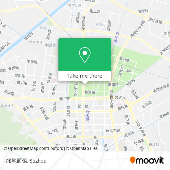 绿地面馆 map