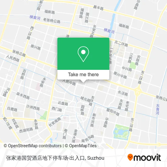 张家港国贸酒店地下停车场-出入口 map