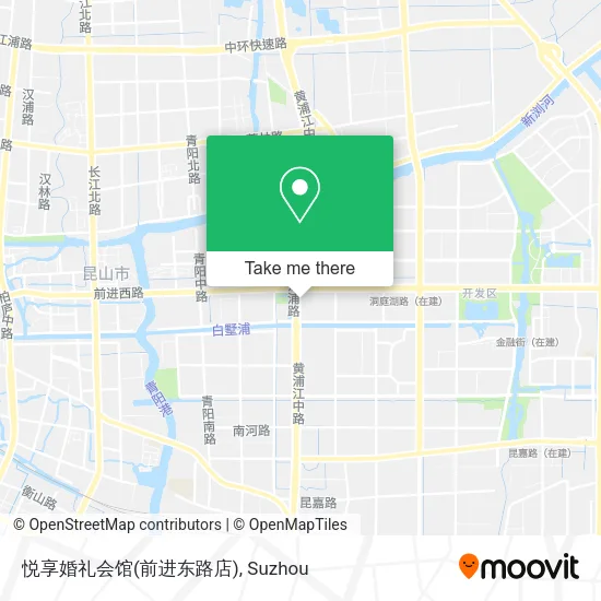 悦享婚礼会馆(前进东路店) map