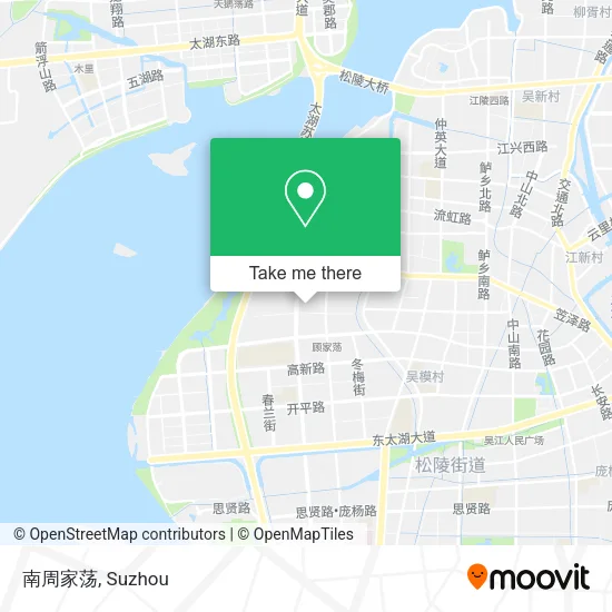 南周家荡 map