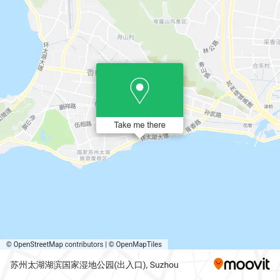 苏州太湖湖滨国家湿地公园(出入口) map