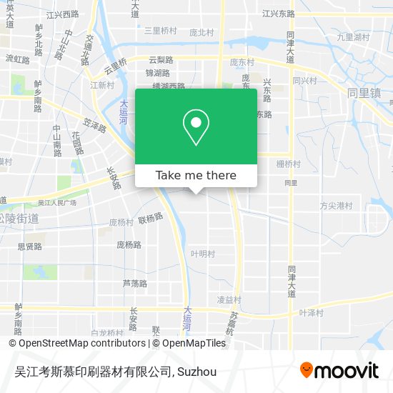 吴江考斯慕印刷器材有限公司 map