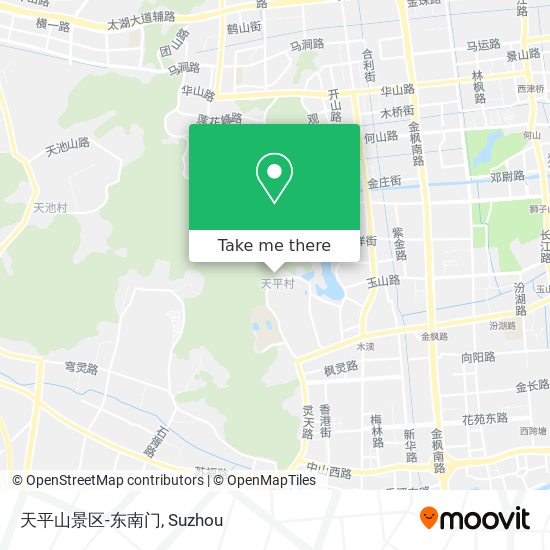 天平山景区-东南门 map