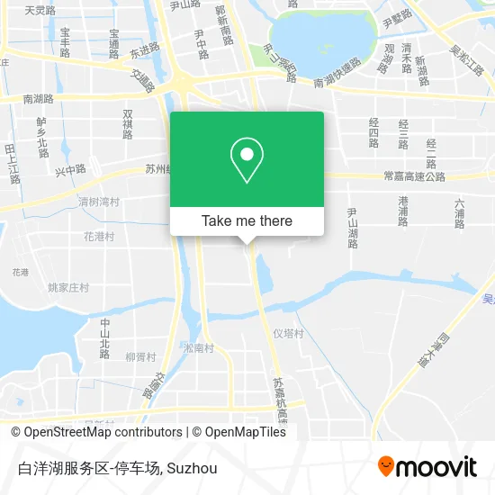 白洋湖服务区-停车场 map