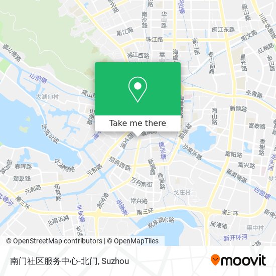 南门社区服务中心-北门 map