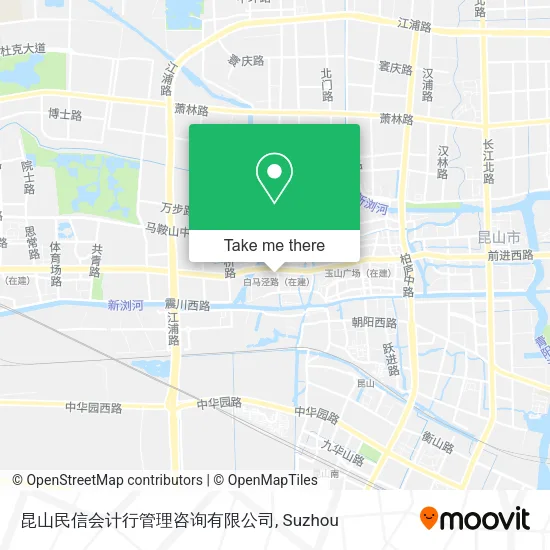昆山民信会计行管理咨询有限公司 map