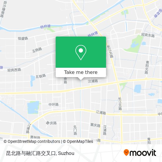昆北路与融汇路交叉口 map