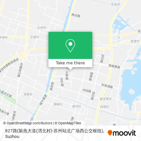 827路(新燕大道(渭北村)-苏州站北广场西公交枢纽) map
