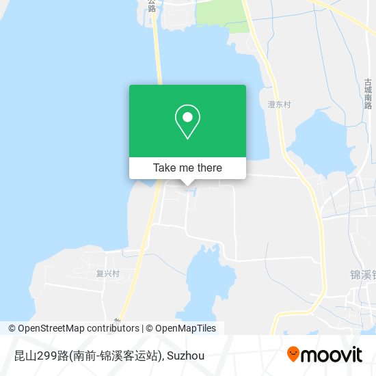 昆山299路(南前-锦溪客运站) map