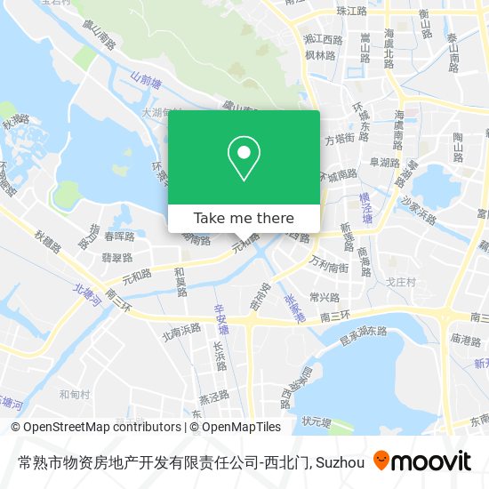 常熟市物资房地产开发有限责任公司-西北门 map