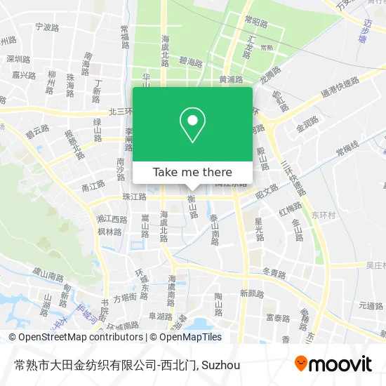 常熟市大田金纺织有限公司-西北门 map