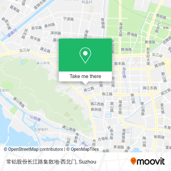 常铝股份长江路集散地-西北门 map
