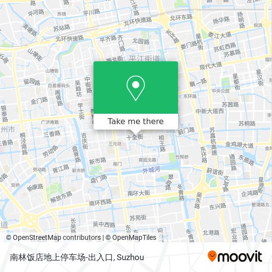 南林饭店地上停车场-出入口 map