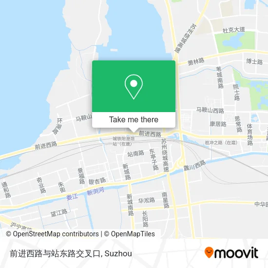 前进西路与站东路交叉口 map