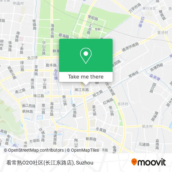 看常熟O2O社区(长江东路店) map