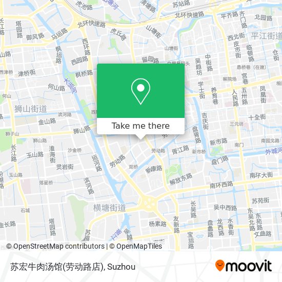 苏宏牛肉汤馆(劳动路店) map