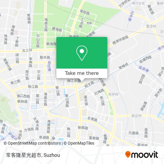 常客隆星光超市 map