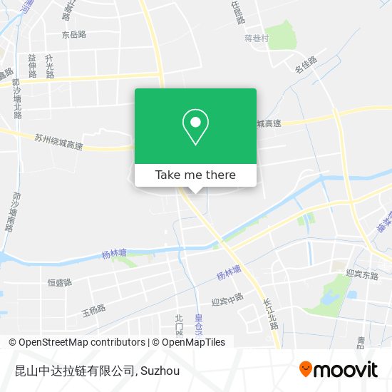 昆山中达拉链有限公司 map
