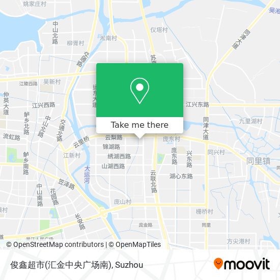 俊鑫超市(汇金中央广场南) map