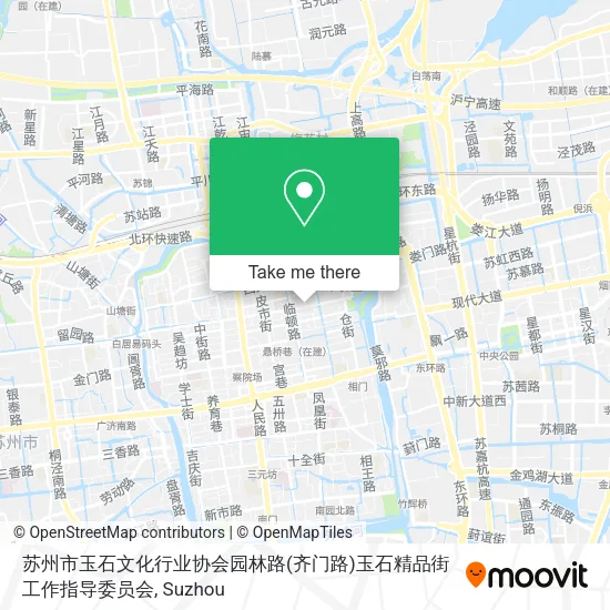 苏州市玉石文化行业协会园林路(齐门路)玉石精品街工作指导委员会 map