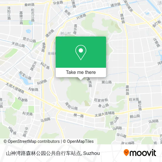 山神湾路森林公园公共自行车站点 map