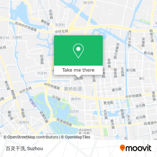 百灵干洗 map