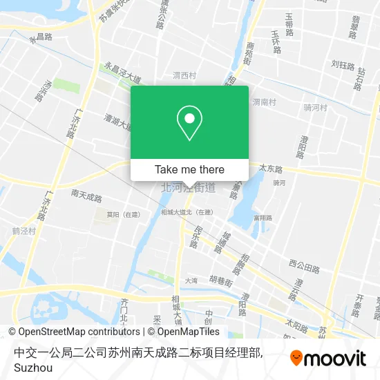 中交一公局二公司苏州南天成路二标项目经理部 map
