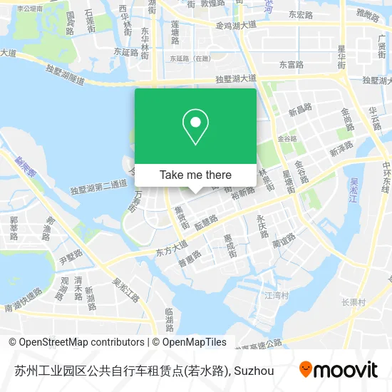 苏州工业园区公共自行车租赁点(若水路) map