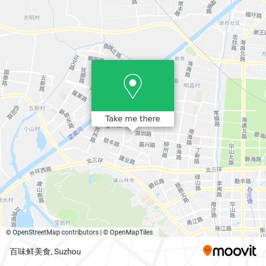 百味鲜美食 map