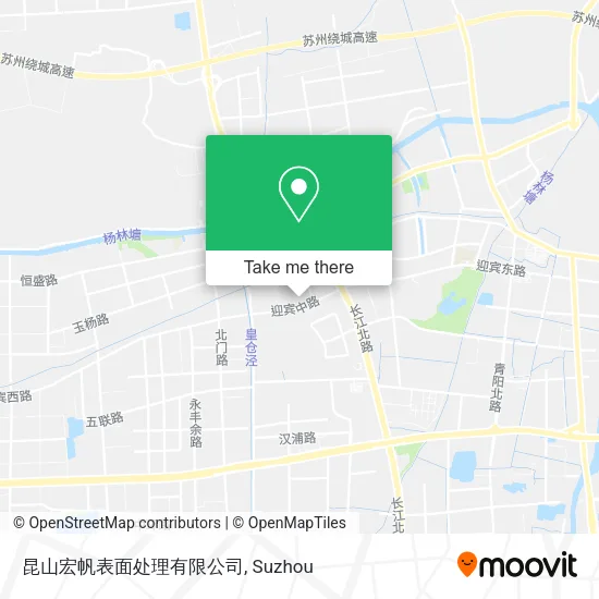 昆山宏帆表面处理有限公司 map