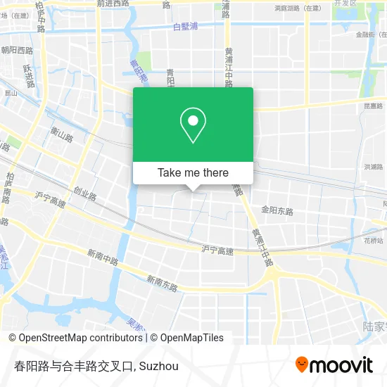 春阳路与合丰路交叉口 map